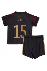 Duitsland Niklas Sule #15 Babytruitje Uit tenue Kind WK 2022 Korte Mouw (+ Korte broeken)